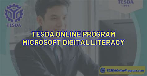 microsoft digital literacy tesda|TESDA launches digital skilling program for over 1.2 million tech .